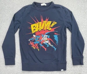 Gap Kids DC Bam Sweatshirt Youth XL (12) Blue Superman Batman Flash Long Sleeve - Picture 1 of 12