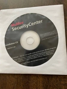 McAfee Security Center Reinstallation CD 2007- New Sealed In Package - Picture 1 of 2