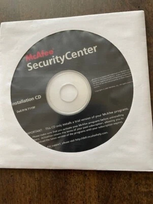 McAfee Security Center Reinstallation CD 2007- New Sealed In Package - Image 1 of 2