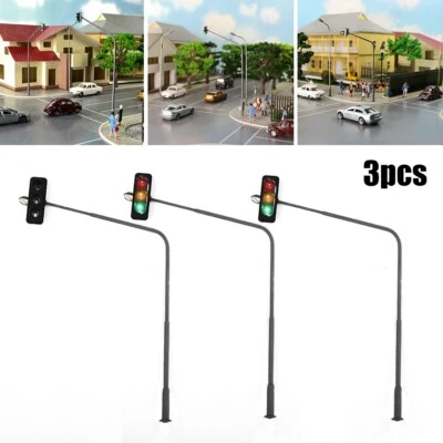 LED Ampeln Set Für Spur H0 Eisenbahn-und Bauprojekte 1:87 Maßstab - Bild 1 von 4