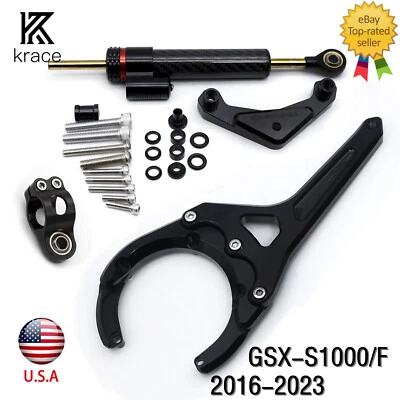 For Suzuki GSX-S1000 GSXS1000F 2016-2025 Steering Damper Bracket Mount Kit 2023 - Image 1 of 4
