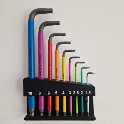 Wall Mount for WERA 950 Hex-Plus Allen Key Set Display Stand / Tool Holder