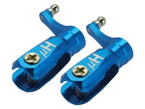 Microheli Aluminum Triple Bearing Main Blade Grip(BLUE)-BLADE NANO CPX/CPS/S2 - Picture 1 of 1