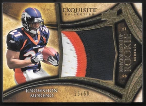 2009 Upper Deck Exquisite  Knowshon Moreno &Beanie Wells Rookie RC Patch /50 - Picture 1 of 2