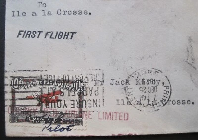 Christmas Day Dec 25 1929 Canada CL46 Cherry Red Airlines Cover Pilot Signed - Image 1 of 4