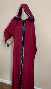 Dubai Abaya Kaftan Women Muslim Long Maxi Evening Dress Party Gown 2 piece set L - Picture 1 of 12