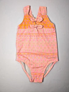 Nicole Miller Girls Colorful Paisley Geometric One Piece Swimsuit Size M - Picture 1 of 4