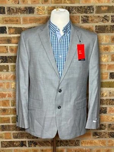 New 44R Perry Ellis Gray Modern Fit 2 Button Sport Coat Blazer MA25 - Picture 1 of 11