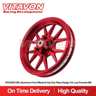 Vitavon CNC Alu Front Wheel & Hub One Piece Design for Losi Promoto MX LOS46002 - Image 1 of 4