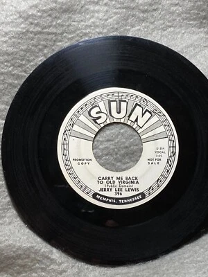 45 RPM PROMO JERRY LEE LEWIS CARRY ME BACK TO OLD VIRGINIA /I KNOW WHAT IT MEANS Foto 1 de 2