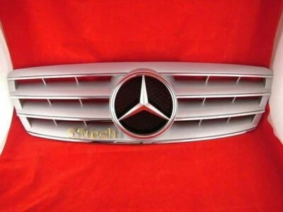 Mercedes Benz W203 Grill C230 C320 C240 Grille Silver 2001 2007 2006 2004 2007 4 - Изображение 1 из 4