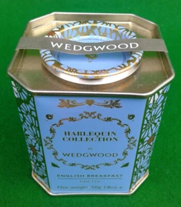 HARLEQUIN COLLECTION AT WEDGWOOD - TÈ INGLESE COLAZIONE IN LATTA 50G - FUORI PRODUZIONE - Foto 1 di 11