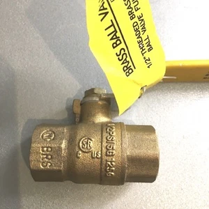 ZHIQING  1/2" FNPT Bronze Ball Valve Inline - Picture 1 of 7