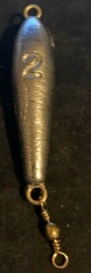 5 Pounds of (40) 2oz In - Line Trolling Sinker with #7 Barrel Swivel - Picture 1 of 1