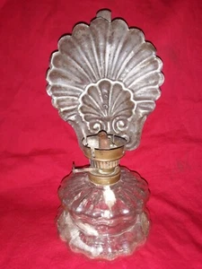 Lampe a Pétrole ou huile a réflecteur 21 cm verre et métal N°731/27 - Foto 1 di 7