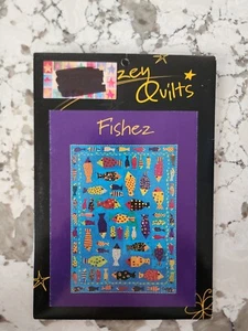 Stargazey Quilts Fishez By Jan Mullen 43.75x5861.5 Innovated Pattern Sewing Fish - Picture 1 of 2