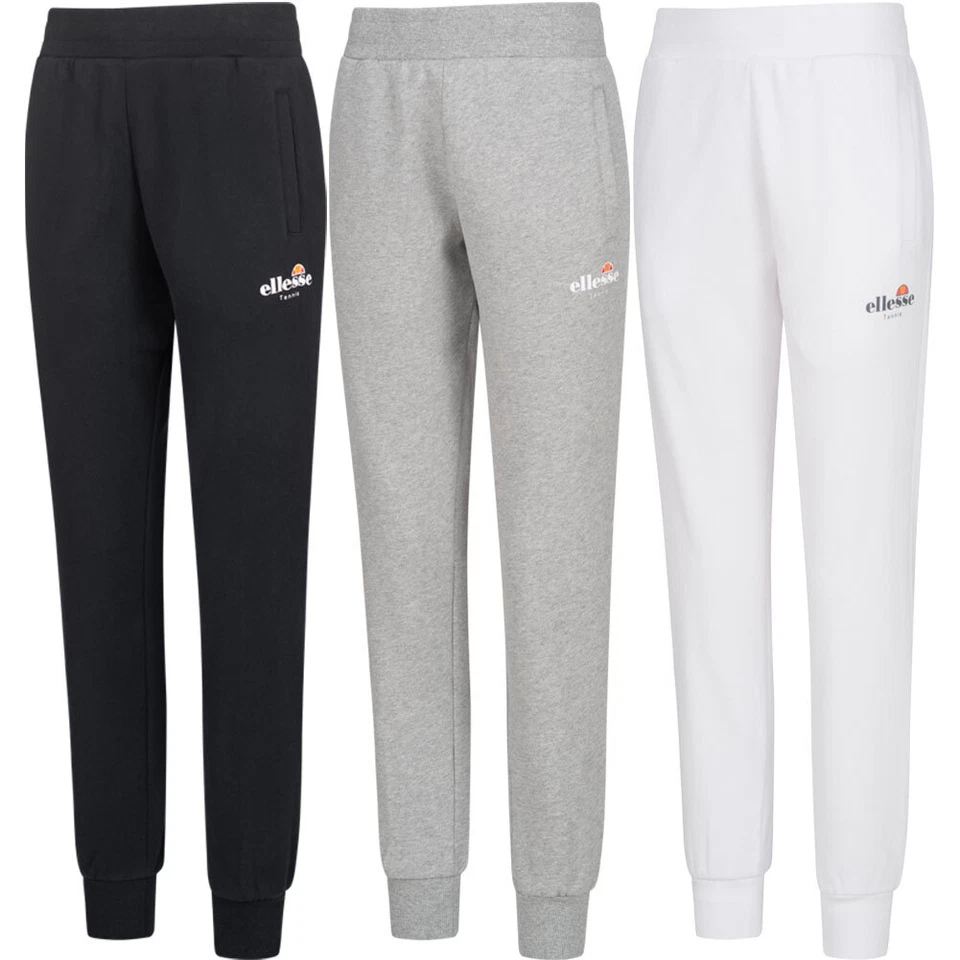ellesse Freizeit Mode Sport Damen Jogginghose Hose weiß schwarz grau neu - Bild 1 von 1