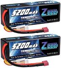 Zeee 3S Lipo Battery 5200mAh 11.1V 80C RC Battery Hardcase with Deans Plug for