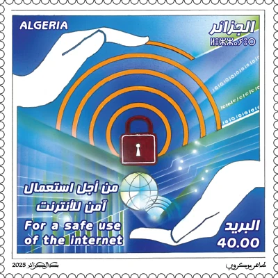 Algeria 2025 For safe use of the internet MNH - Image 1 of 2