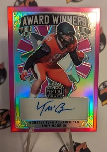 2022 Leaf Metal Draft Award Winners Prismatic Pink Trey McBride RC AUTO SP /20🏈 - Picture 1 of 2
