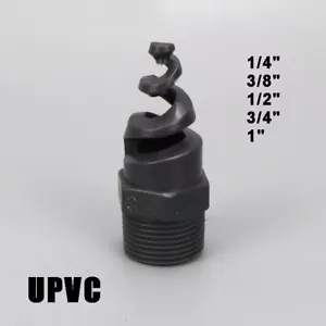 1/4"" 3/8"" 1/2"" 3/4"" 1"" UPVC Spiralkegel Zerstäubung Sprühdüse Sprinklerkopf - Bild 1 von 6