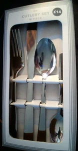 Dunelm: Set di posate Leo 16 pezzi. Acciaio inox.4 posti.Spedizione veloce - Foto 1 di 4