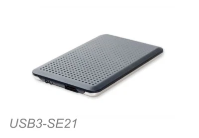 2.5" SATA Hard Drive USB 3.0 Ultra-Slim Stainless Steel Bottom Cover Enclosure - Image 1 of 4