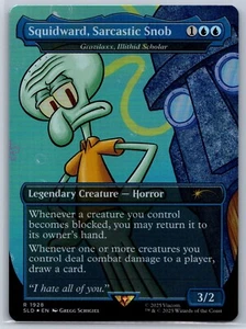 Secret Lair: Spongebob - Squidward Sarcastic Snob Foil 1928 Magic MtG Card - Picture 1 of 2