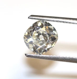 Diamante redondo suelto certificado GIA 1,93 quilates VS2 J corte mina antiguo estado de colección raro - Imagen 1 de 10