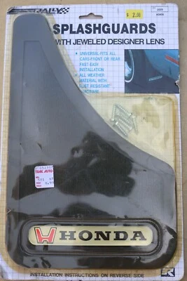 ВИНТАЖНЫЙ РЕДКИЙ НОВЫЙ 1985 РАЛЛИ БРЫЗГОВИКИ HONDA УНИВЕРСАЛЬНАЯ МОДЕЛЬ F&B NIB 11 x 7,25» - Изображение 1 из 4
