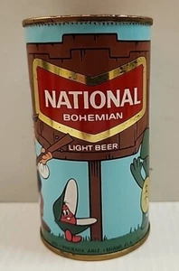 National Bohemian Light Beer Flat Can Baltimore MD Chester Peak Troubadour Clam - Picture 1 of 5