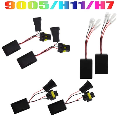 9005 H7 H11 LED Headlight Canbus Decoder Error Anti Flicker Resistor Canceller Foto 1 de 4