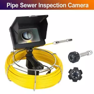 5 Inch 131ft Drain Pipe Sewer Inspection Camera System 1200 TVL IP68 Waterproof - Picture 1 of 10