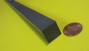 PVC Square Bar: Grey, Type I, 0.750" (3/4") x 36" Length - Picture 1 of 11