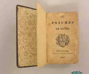 Les Psaumes de David Tehilim Psalms Book Neuchatel Switzerland 1836 Judaica - Picture 1 of 4