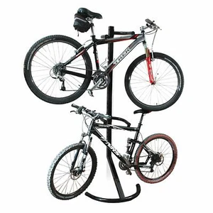 Bike Floor Stand Garage or Indoor House Bicycle Rack Cycle Storage 2 Bikes Shelf - Picture 1 of 3