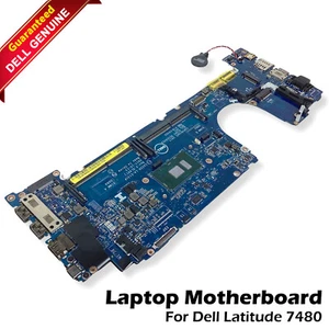 Dell Latitude 7480 Core i7-7600U 2.8GHz DDR4 Laptop Motherboard F48ND LA-E131P - Picture 1 of 7