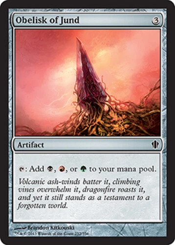 Obelisk of Jund ~ Near Mint Commander 2013 MTG Magic UltimateMTG Artifact Card - Image 1 of 1