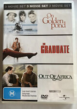 On Golden Pond/ The Graduate/ Out Of Africa DVD (3 Movie Disc Set)- Region 4
