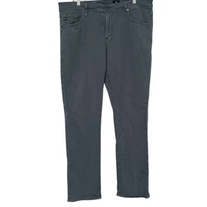 AG Adirano Goldschmied Blue Gray The Everett Slim Straight Chino Pants 38 x 32 - Picture 1 of 4