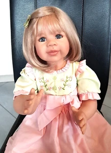 Künstlerpuppe Meike von Monika Levenig mit Vollvinylpuppe, 70 cm, + Zertifikat! - Bild 1 von 5