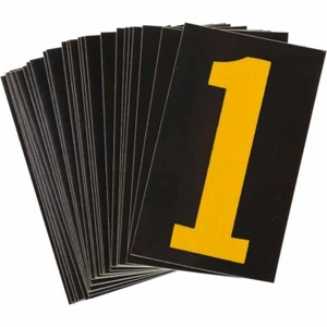 NEW Brady 2.5" REFLYK2.51 Electromark Y604939 Reflective Number (1) Contains 25 - Picture 1 of 7