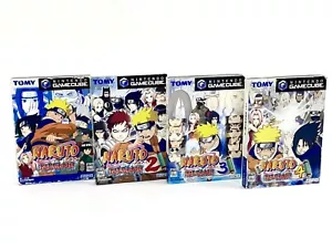 Gamecube Naruto 1 2 3 4 Lot 4 Set Nintendo GC NTSC-J Game Tested Japan - Picture 1 of 24