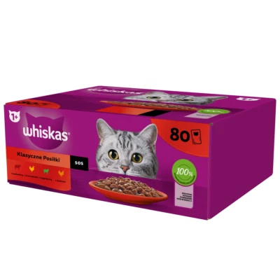 WHISKAS AROMENMISCHUNG SAUCE KATZENFUTTERBEUTEL 80x85g - Bild 1 von 4