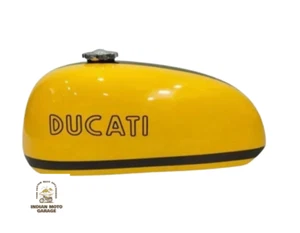 FIT FOR DUCATI 450 RT 450 R/T YELLOW & BLACK STEEL GAS FUEL PETROL TANK - Picture 1 of 5