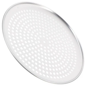 Round Perforated Stainless Steel With Holes Pizza Tray Pizza Plate - Picture 1 of 12