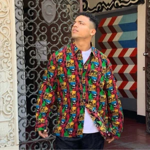 Camisa para hombre Pelle Pelle multicolor roja | amarilla | azul | negra con botones nueva con etiquetas - Imagen 1 de 6