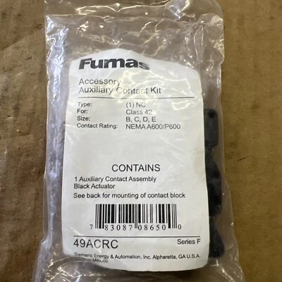 Siemens Furnas 49ACRC Series F Auxiliary Contact Kit - Image 1 of 2
