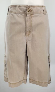 Eddie Bauer Cargo Shorts - Size 16 - Brown - 100% Cotton - Picture 1 of 17