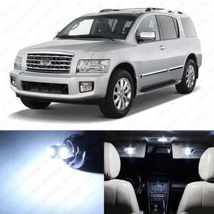 19 x White LED Interior Light Package For 2004 - 2010 Infiniti QX56 + PRY TOOL - Picture 1 of 8